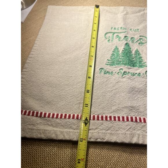 Winter Holiday Christmas Embroidered Hand/Kitchen Towel-Fresh Cut Trees - Picture 4 of 10